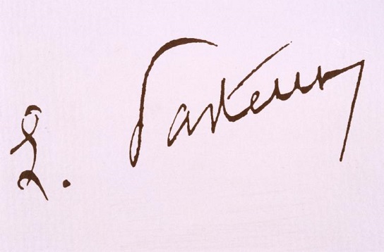 signature Louis Pasteur - Institut Pasteur