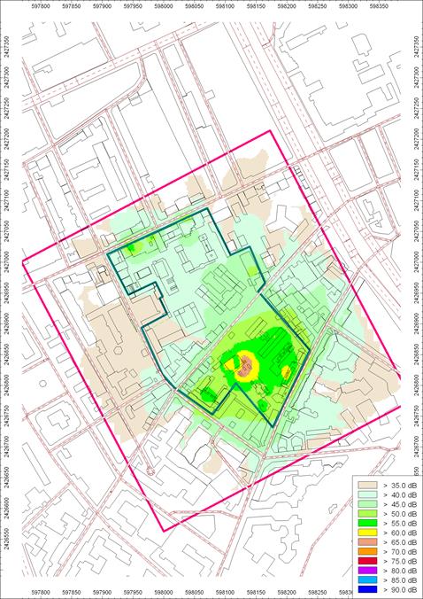 Carte de bruit campus Carte de bruit campus
