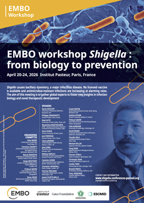 EMBO Workshop Shigella: from biology to prevention  April 20-24, 2026 Paris, France