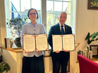 Pr. Belkaid and Dr Jerome Kim