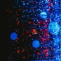 Guirlande de lumières bleues et rouges
