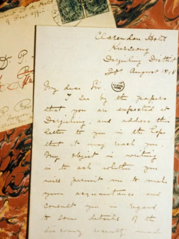 Lettre de Ronald ross à Paul-Louis Simond, 1898 Archives